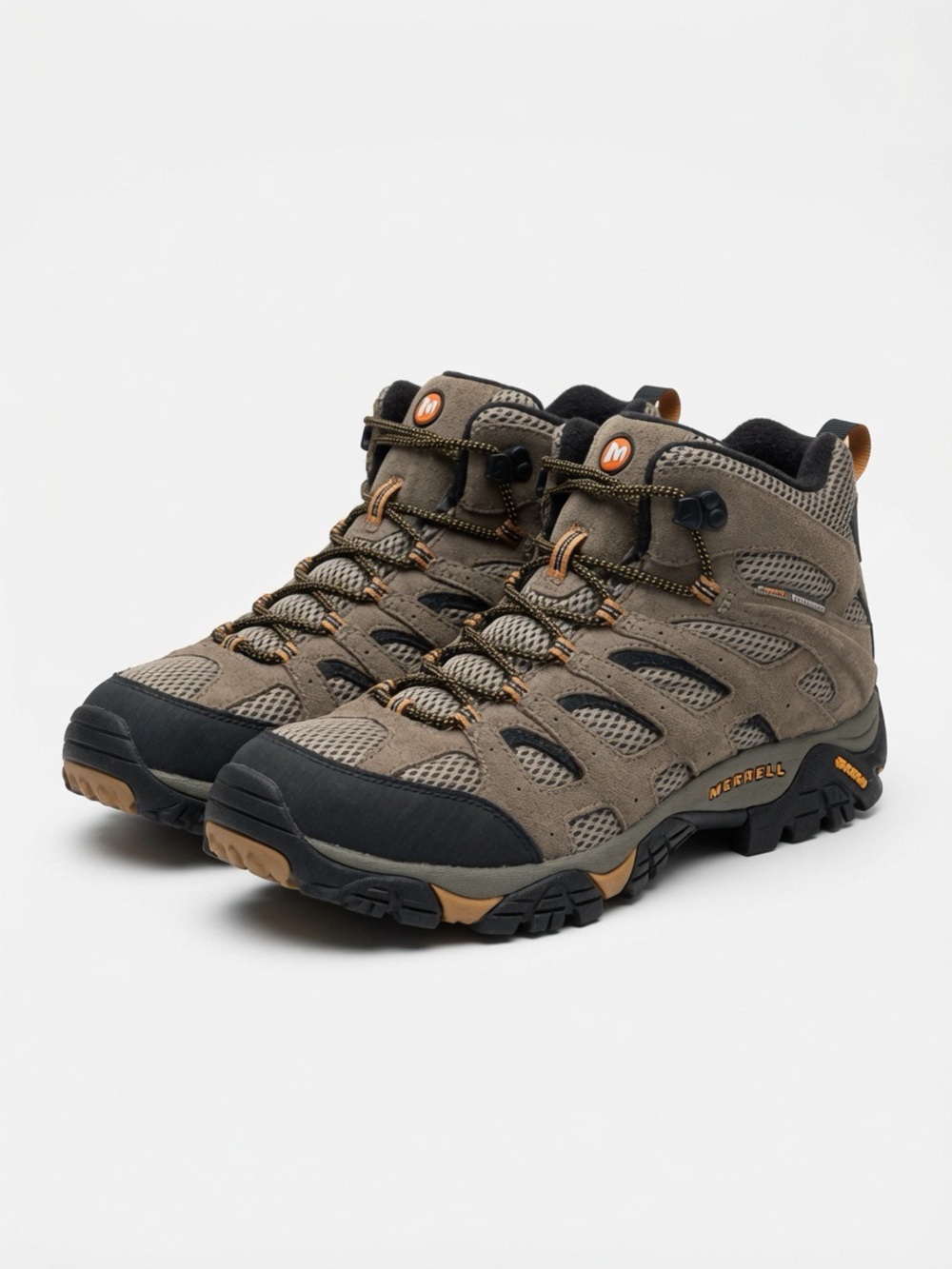 Merrell Men's Taupe and Black Rugged Trail Boots
